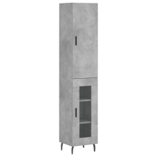 vidaXL betonszürke szerelt fa magasszekrény 34,5x34x180 cm (3199061) bútor