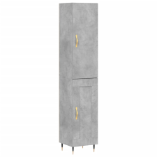 vidaXL betonszürke szerelt fa magasszekrény 34,5x34x180 cm (3199093) bútor