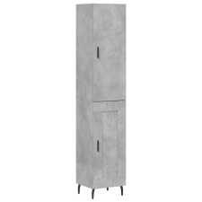 vidaXL betonszürke szerelt fa magasszekrény 34,5x34x180 cm (3199125) bútor
