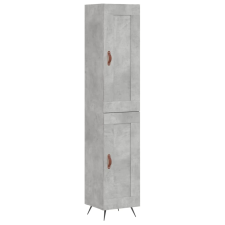 vidaXL betonszürke szerelt fa magasszekrény 34,5x34x180 cm (3200429) bútor