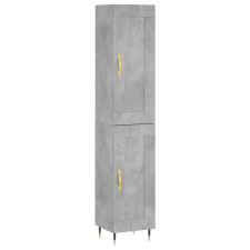vidaXL betonszürke szerelt fa magasszekrény 34,5x34x180 cm (3200437) bútor