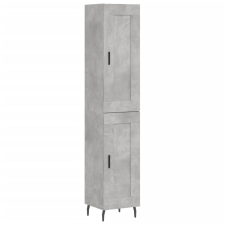 vidaXL betonszürke szerelt fa magasszekrény 34,5x34x180 cm (3200469) bútor