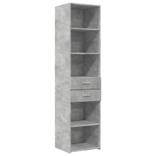 vidaXL betonszürke szerelt fa magasszekrény 45 x 42,5 x 185 cm (3281451) bútor