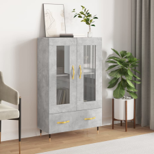 vidaXL betonszürke szerelt fa magasszekrény 69,5 x 31 x 115 cm bútor