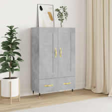 vidaXL betonszürke szerelt fa magasszekrény 69,5 x 31 x 115 cm bútor