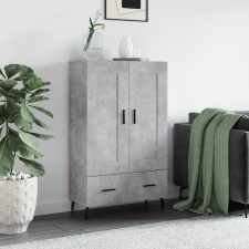 vidaXL betonszürke szerelt fa magasszekrény 69,5 x 31 x 115 cm bútor
