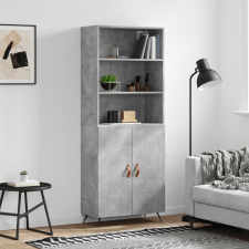 vidaXL betonszürke szerelt fa magasszekrény 69,5 x 34 x 180 cm bútor