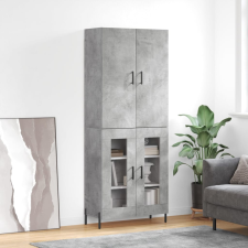 vidaXL betonszürke szerelt fa magasszekrény 69,5 x 34 x 180 cm bútor