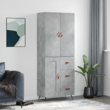 vidaXL betonszürke szerelt fa magasszekrény 69,5 x 34 x 180 cm bútor