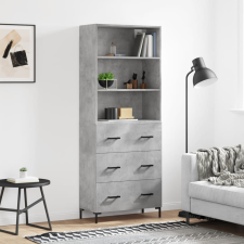 vidaXL betonszürke szerelt fa magasszekrény 69,5 x 34 x 180 cm bútor