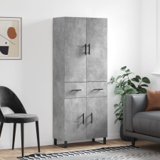 vidaXL betonszürke szerelt fa magasszekrény 69,5 x 34 x 180 cm bútor