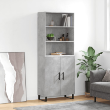 vidaXL betonszürke szerelt fa magasszekrény 69,5 x 34 x 180 cm bútor