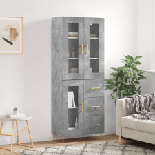 vidaXL betonszürke szerelt fa magasszekrény 69,5 x 34 x 180 cm bútor