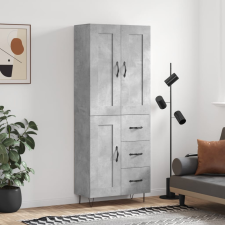 vidaXL betonszürke szerelt fa magasszekrény 69,5 x 34 x 180 cm bútor