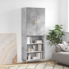 vidaXL betonszürke szerelt fa magasszekrény 69,5 x 34 x 180 cm bútor