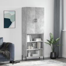 vidaXL betonszürke szerelt fa magasszekrény 69,5 x 34 x 180 cm bútor