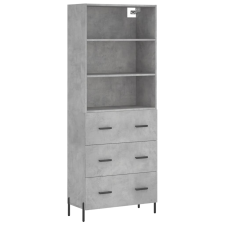 vidaXL betonszürke szerelt fa magasszekrény 69,5 x 34 x 180 cm (3189393) bútor
