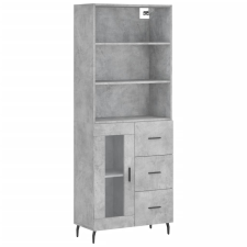 vidaXL betonszürke szerelt fa magasszekrény 69,5 x 34 x 180 cm (3189529) bútor