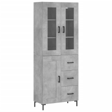 vidaXL betonszürke szerelt fa magasszekrény 69,5 x 34 x 180 cm (3198661) bútor