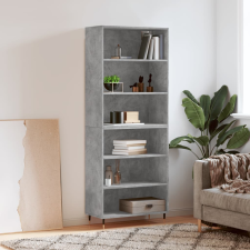 vidaXL betonszürke szerelt fa magasszekrény 69,5x32,5x180 cm bútor