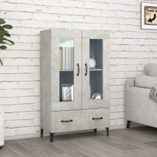 vidaXL betonszürke szerelt fa magasszekrény 70 x 31 x 115 cm bútor