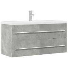 vidaXL betonszürke szerelt fa mosdószekrény 100 x 38,5 x 48 cm fürdőszoba bútor