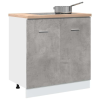 vidaXL betonszürke szerelt fa mosogató alsószekrény 80 x 46 x 81,5 cm