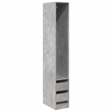 vidaXL betonszürke szerelt fa ruhásszekrény 30 x 50 x 200 cm (3307741) bútor