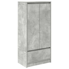 vidaXL betonszürke szerelt fa szekrény fiókkal 55,5x34x119,5 cm (861646) bútor