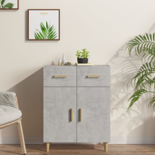 vidaXL betonszürke szerelt fa tálalóasztal 69,5 x 34 x 89 cm bútor