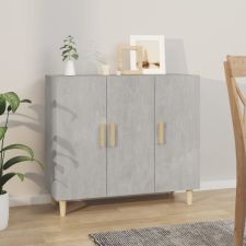 vidaXL betonszürke szerelt fa tálalóasztal 90 x 34 x 80 cm bútor