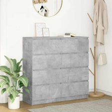 vidaXL betonszürke szerelt fa tálalószekrény 100x35x99 cm bútor