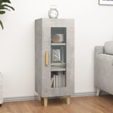 vidaXL betonszürke szerelt fa tálalószekrény 34,5 x 34 x 90 cm bútor