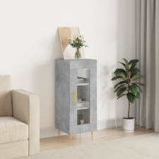 vidaXL betonszürke szerelt fa tálalószekrény 34,5 x 34 x 90 cm bútor