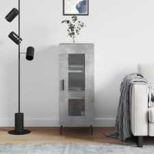 vidaXL betonszürke szerelt fa tálalószekrény 34,5 x 34 x 90 cm bútor