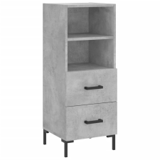 vidaXL betonszürke szerelt fa tálalószekrény 34,5 x 34 x 90 cm (828672) bútor
