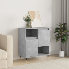 vidaXL betonszürke szerelt fa tálalószekrény 60 x 35 x 70 cm bútor