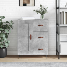 vidaXL betonszürke szerelt fa tálalószekrény 69,5 x 34 x 90 cm bútor