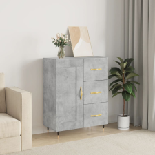 vidaXL betonszürke szerelt fa tálalószekrény 69,5 x 34 x 90 cm bútor