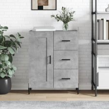 vidaXL betonszürke szerelt fa tálalószekrény 69,5 x 34 x 90 cm bútor