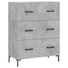 vidaXL betonszürke szerelt fa tálalószekrény 69,5 x 34 x 90 cm (827856) bútor