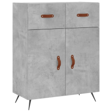 vidaXL betonszürke szerelt fa tálalószekrény 69,5 x 34 x 90 cm (827952) bútor