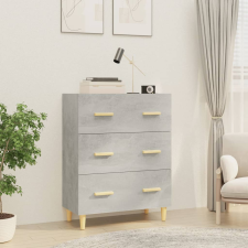 vidaXL betonszürke szerelt fa tálalószekrény 70 x 34 x 90 cm bútor