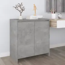 vidaXL betonszürke szerelt fa tálalószekrény 70x41x75 cm bútor