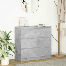 vidaXL betonszürke szerelt fa tálalószekrény 80x35x76 cm bútor