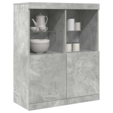 vidaXL betonszürke szerelt fa tálalószekrény 81x37x100 cm bútor