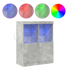 vidaXL betonszürke szerelt fa tálalószekrény 81x37x100 cm (3318620) bútor
