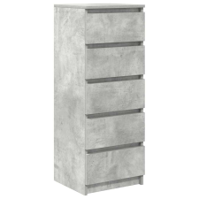 vidaXL betonszürke szerelt fa tálalószekrény fiókos 37,5x35x99 cm (861763) bútor