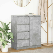 vidaXL Betonszürke szerelt fa tálalószekrény fiókos 71x35x84 cm bútor