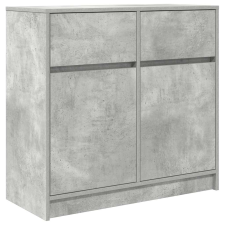 vidaXL betonszürke szerelt fa tálalószekrény fiókos 80x34x76 cm (861538) bútor